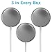 Clingless Curtain Keeper, Round Stainless, Shower Curtain Liner Splash Guards, Set of 3