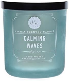 DW Home Decoware Richly Scented Candle Medium Single wick 9.5 oz ----- Calming Waves by DW Home Decoware