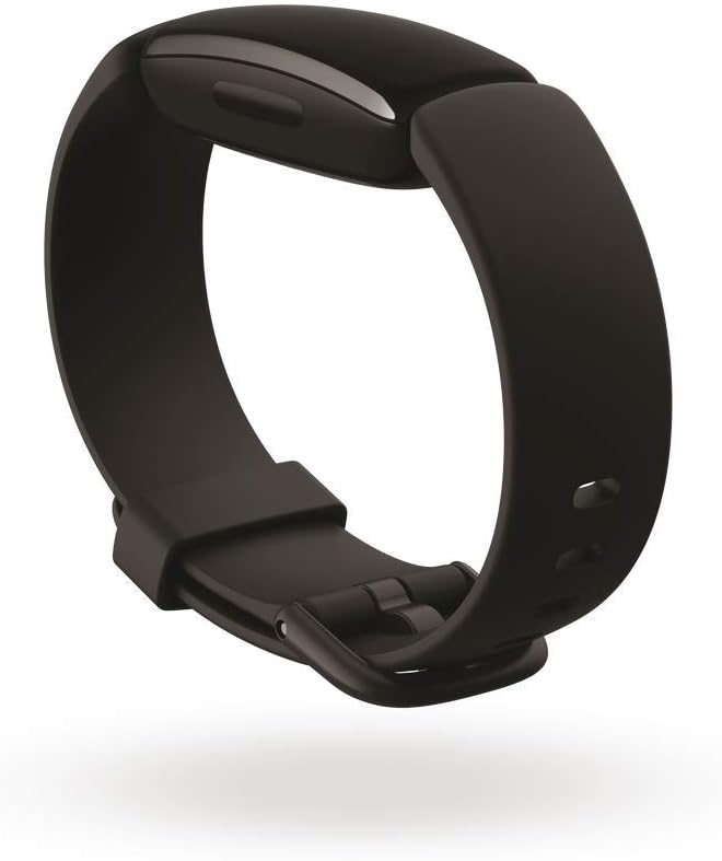 Fitbit Inspire 2 Health & Fitness Tracker with a Free 1-Year Fitbit Premium Trial, 24/7 Heart Rate, Black/Black, One Size (S & L Bands Included): Health & Personal Care