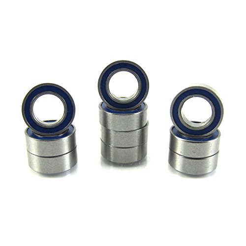 4x7x2.5mm Precision Ball Bearings ABEC 3 Rubber Seals (10) MR74-2RS-BU