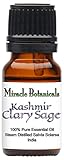 Miracle Botanicals Kashmir Clary Sage Essential Oil - 100% Pure Salvia Sclarea - Therapeutic Grade (10ml)