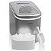 Ivation Portable Ice Maker w/Easy-Touch Buttons for Digital Operation - 2 Selectable Cube Sizes - Yield Up To 26.5 Pounds of Ice Daily
