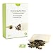 Tea Filter Bags Disposable Tea Bags Empty Tea Bags Unbleached Drawstring Paper Tea Bag for Loose Tea (100 Count and 3 Free Clips) (Brown　)
