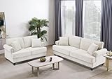 JEEOHEY 2 Piece Sofa Set,Comfy 2 Seater Loveseat