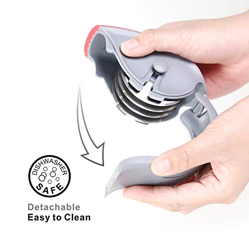 KITCHENDAO 3in1 Herb Chopper Mincer Roller Cutter Slicer, Leaf