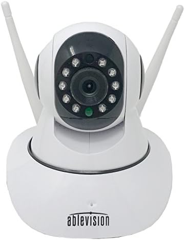 AbleVision Wireless Ip Security Camera Remote Surveillance HD 1080P 2.0MP Pan Tilt WiFi 2 Way Audio Night Vision Wide Angle Baby/Elder/Pet/Nanny Monitor (1080p 2.0MP)
