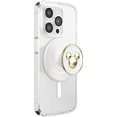 PopSockets Phone Grip for MagSafe, Magnetic Holder- Gold Icon | With Magnet, Removable, Kindle/iPhone/Android/Tablet, Disney, Cute, Enamel, Designs