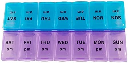 FHL 7 Day AM/PM Pill Box Organizer Case (New and Improved)