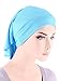 Womens Ruffle Chemo Hat Beanie Scarf, Soft Turban Bandana Head Wrap for Cancer