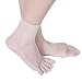 Fimage Women Spun Silk Ankle Toe Socks Five Finger Soft Crew Socks Nude Onesize