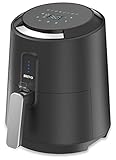 BREVO Digital Automatic Air Fryer Oil-Free Instant Fast Hot Air Frying with 8 Cook Presets Programmable Touch Control 1400W 2.7Qt