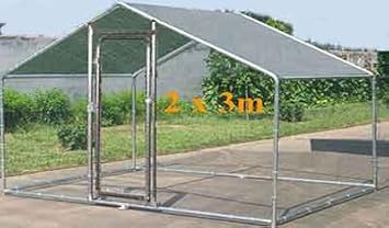 Courtois De France Poulailler Enclos Volière Chenil 6 M2 Acier