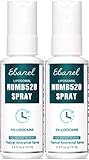 Ebanel 2-Pack 5% Lidocaine Spray Pain Relief