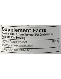 Oregon's Wild Harvest Astragalus Suplemento de hierbas orgánicas no OMG, '706195004181, 1