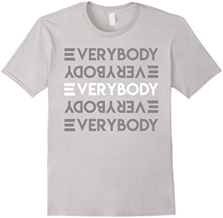 Mens Logic Shirts Gifts for everybody repeat line words 5 colors Small Silver