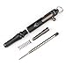Cool Hand 4.9'' Bolt Action Pen, EDC Pocket Signature Pen, Black, Gray, Bronze Aluminum, Office Business Writing Pen, Tactical Ballpoint Ink Refillable, w Choices of US Flag,Eagle, Skull Logo