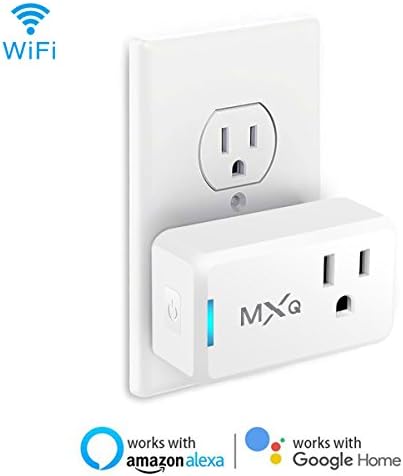 WiFi Smart Plug,ONCHOICE WiFi Mini Outlet Wireless Switch Works with Alex &amp;Google Home,Voice Control,No Hub Required,Easy set up, Remote Control Home Devices by Smartphone with Timing Function