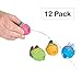 Vinyl Fish Squirts - Pack Of 12 - 2.25 Inches Assorted Colors Tropical Fish Water Toys - Bath Time Fun – For Kids Boys And Girls Party Favors, Fun Gift, Prize, Piñata Fillers - By Kidsco