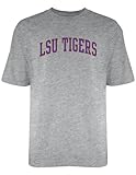 NCAA LSU Tigers Licensed T-Shirt, X-Large, Dark Ash