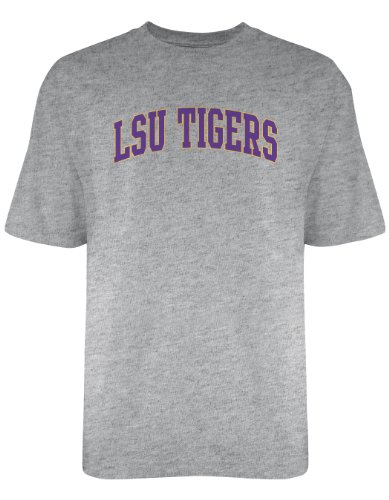 NCAA LSU Tigers Licensed T-Shirt, XX-Large, Dark Ash