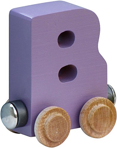 NameTrain Pastel Letter Car B - Made in USA (Lavender)