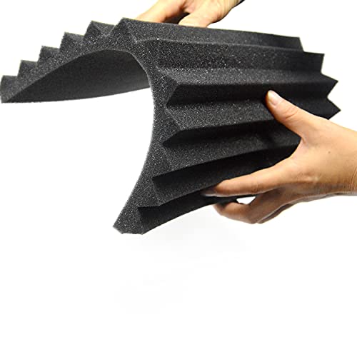 ybaymy 24 Stück Akustikschaumstoff Platten schalldämmung 30 x 30cm Schallabsorber Akkustik Schaumstoffmatte Schall… – Bild 3