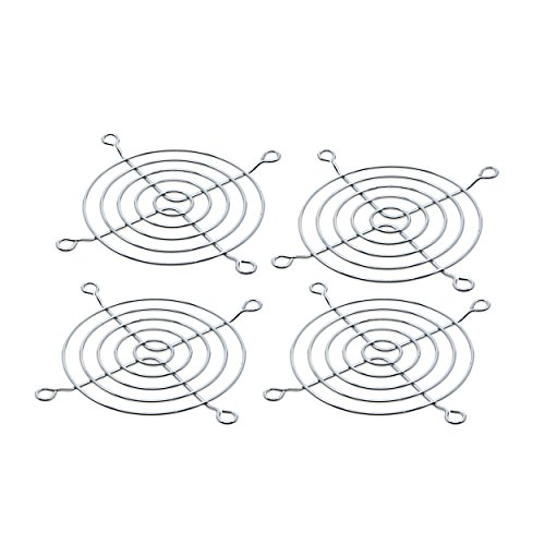 Saim 80mm Cooling Fan Guard Grill Metal Axial for PC Ventilator 4 Pcs
