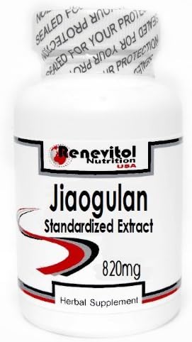 Jiaogulan Standardized Extract (Xiancao) 820mg 180 Capsules ~ Renevitol by Renevitol