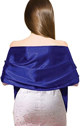 LHY Costumes Satin Shawl Wrap For Wedding/Evening Party (Royal Blue)