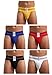 Arjen Kroos Men's Athletic Supporter Workout Running Jockstrap Underwear With Wide Band,5 PACK-A,Small