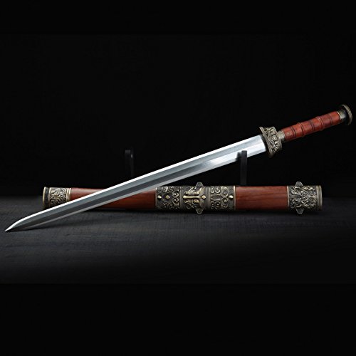 Chinese Sword 608 Pattern Steel Blade Copper Alloy Fitting Handmade