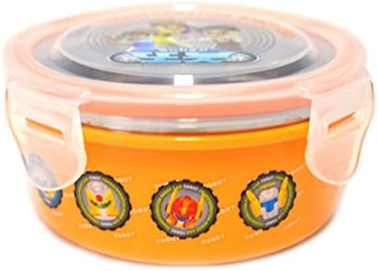 Stenlock Tobot round shape luch box and food container for kids