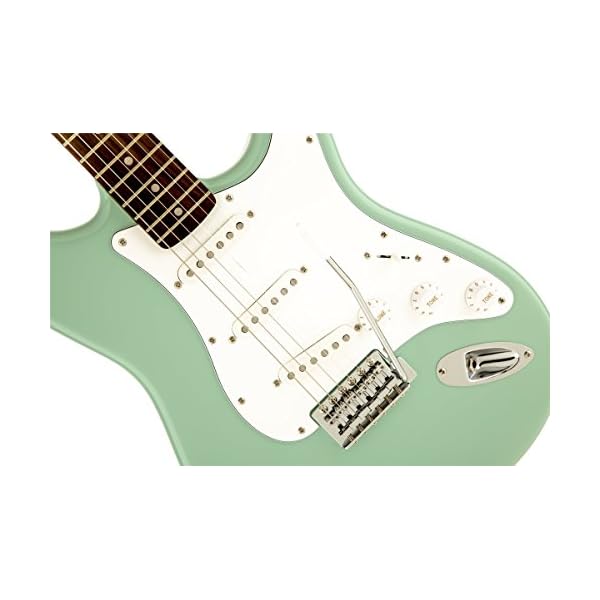 Squier Affinity Series Stratocaster Electric Guitar, Surf Green, Laurel Fingerboard - Image 4