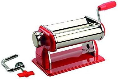 Artemio 18002081 Machine à pâte, Rouge et Acier, 21x14 x14,5 cm - Cuisine A Vivre Artemio 18002081 Machine à pâte, Rouge et Acier, 21x14 x14,5 cm