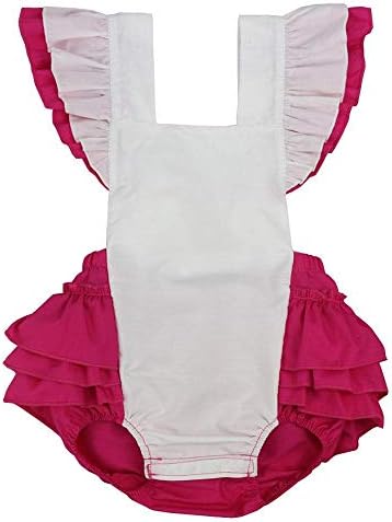 Wennikids Baby Girl's Summer Dress Clothing Ruffle Baby Romper