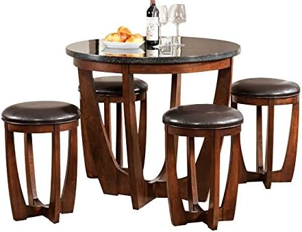 Pineda Faux Marble Counter Table Set