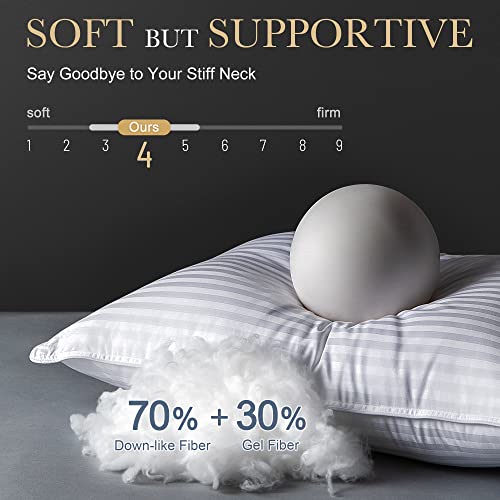 viewstar Pillows Standard Size Set of 2, Hotel Collection Cotton Bed