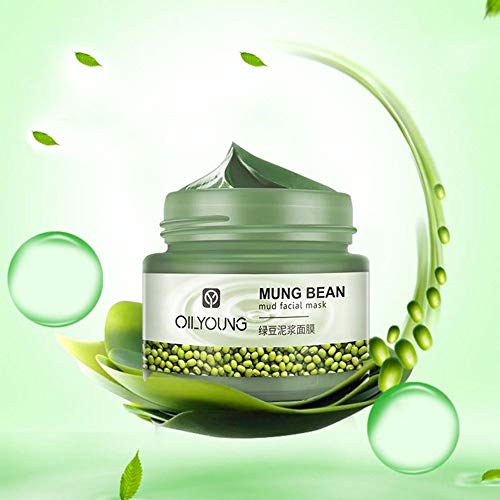 Nutrition Deep Cleaning Mung Bean Paste Mud Facial Mask Cream Moisturizing Brightening Shrink Pores Oil-Control Cleanser 2018 - Thumbnail 4