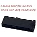 WINGLESCOUT XT-1 RC Foldable Quadcopter Drone Battery, 3.7V 800mAh Rechargeable 2.4G 4 Channel 6-Axis RC FPV Aircraft Drone Batteries (1 Pack)