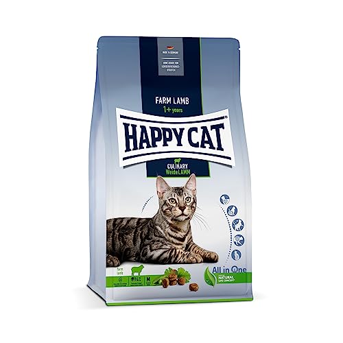 Happy Cat 70547 – Culinary Adult Saule Agneau – Nourriture sèche pour Chat Adulte et Chat – 300 g