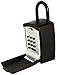 KeyGuard SL-501 Punch Button Lock Box | Portable Shackle LockBox For Outside - Fits House Keys, Car Keys, Fobs, & More | Keypad Safe Box, Digital Push Button Combination Lock | Black Finish