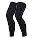 N’joy Compression Leg Sleeves – 1 Pair Outdoor Basketball MAKLULU Full Length Leg Sleeves for Men, Women, Youth (Black-3XL)