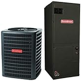 Goodman 3 Ton 14.5 SEER2 Condenser with Multi-positional Air Handler R32 GLXS4BA3610 AMST36CU1300. Free Thermostat included.