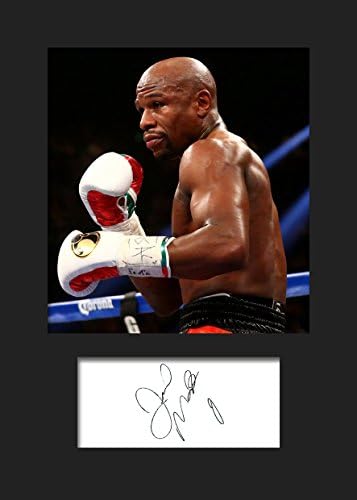 FLOYD MAYWEATHER | Signed Mounted Photo Reprint | A5 Size To Fit 6x8 Inch Frames | Machine Cut | Photo Display | Present Gift Collectible
