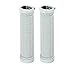 Onedayshop® 607 A Pair Antiskid Shockproof Aluminum Alloy Locking Ring Comfy Soft TPR Rubber Handlebar Cover for Bicycle Mountain Bike BMX Folding Bike and etc (white)