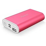 Yoobao 6000mAh Ultra Compact Portable Charger High Speed Power Bank External Battery Charger Pack Powerbank (Lightning &amp; Micro Dual Input) for iPhone X 8 Plus 7 Plus 6s 6 Plus and More - Red