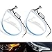 45CM LED Strip Lights DRL Flexible Daytime Running Lights,White-Amber Dual Color 2pcs Waterproof Flexible Ultrathin LED strip light Turn Signal Lights Taillight Headlight Decorative Kits 17inch