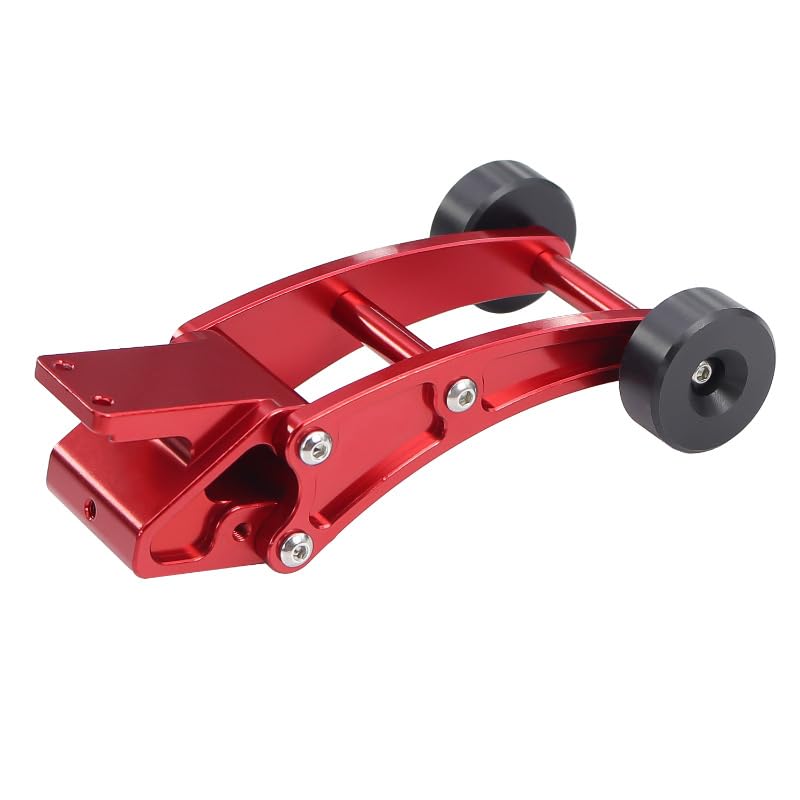 JOYSOG RC Car Head-up Wheel for Hyper Go 1/14 14210 14209 H14BM RC Adjustable Tail Wheel Head up Wheel Upgrades Part (Red)