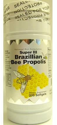 Natural Bee Propolis, 200 softgels