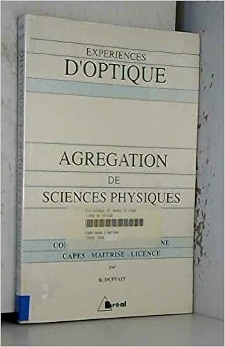 Amazon Fr Experiences D Optique Agregation De Sciences Physiques Concours Externe Et Interne Capes Maitrise Licence Duffait Roger Livres